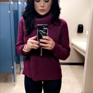Banana Republic Purple Turtle Neck